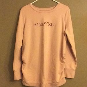 Pink maternity mama sweatshirt
